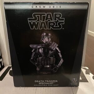 Lucasfilm Star Wars Rogue One collectible Death Trooper bust. Limited edition.